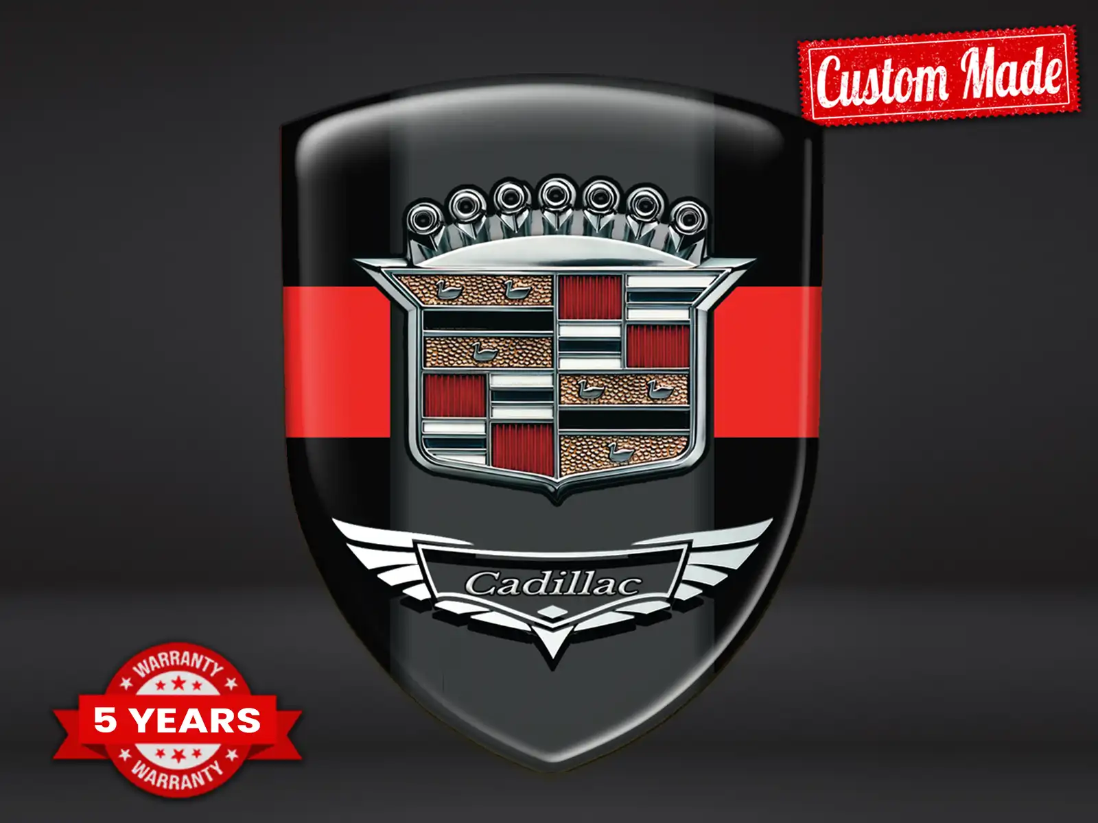 Cadillac Emblemas Auto Personalizados Estilo Máximo Duradero ST